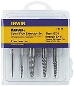 Screw Extractor Set Sizes - Irwin 53535