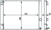 BMW Radiator - Mahle Behr 17117585439