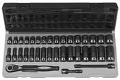 3/8" Drive 6 Point 35 Piece - Grey Pneumatic Corp 81635MRD