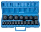 1/2" Drive 19 Piece Standard - Grey Pneumatic Corp 1319