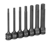 3/8" Drive 7 Piece 4" Length - Grey Pneumatic Corp 1247H