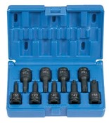 3/8" Drive 9 Piece Internal - Grey Pneumatic Corp 1200T