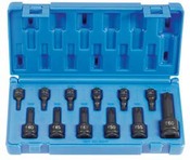 12 Piece Assorted Drive Int. - Grey Pneumatic Corp 1234T