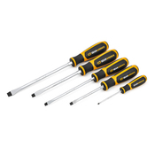 5 Piece Slotted Dual Material Screwdriver Set - Gearwrench 80053H