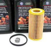 VW Oil Change Kit (5W40) - Genuine VW KIT-521967
