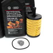 VW Oil Change Kit (0W30) - Genuine VW KIT-00415