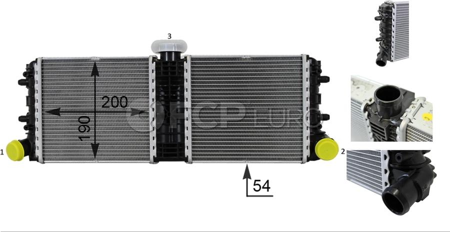 Audi Radiator - Mahle Behr 376701251 | FCP Euro