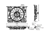 BMW Auxiliary Fan Assembly - Mahle Behr 351015271