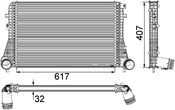Audi VW Intercooler - Mahle Behr 376746741