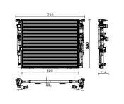 BMW Radiator - Mahle Behr 17119425865