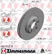 Porsche Disc Brake Rotor - Zimmermann Formula Z 460155775