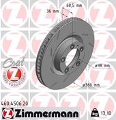 Porsche Disc Brake Rotor - Zimmermann Z Coat 460450620