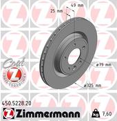 Land Rover Disc Brake Rotor - Zimmermann Z Coat LR084067