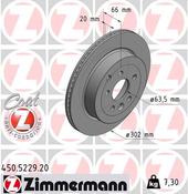 Land Rover Disc Brake Rotor - Zimmermann Z Coat LR001019