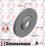 BMW Disc Brake Rotor - Zimmermann Sport 34116886477