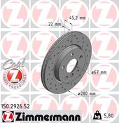 Mini Disc Brake Rotor - Zimmermann Sport 34116866295