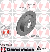 Mini Disc Brake Rotor - Zimmermann Sport 34216799383