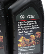 VW Oil Change Kit (5W40) - Genuine VW KIT-00559