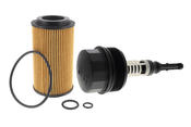 Mercedes Engine Oil Filter Housing Cover - Vaico 6111800010