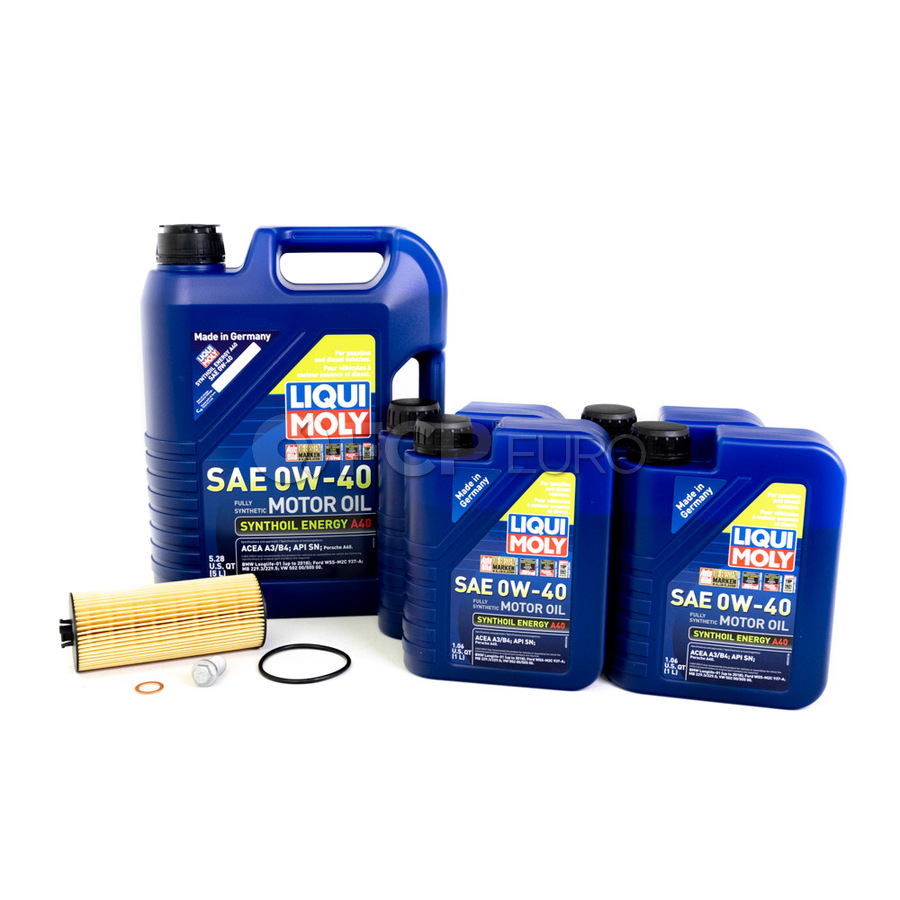 Mercedes Oil Change Kit 0W-40 - Liqui Moly 2781800009.9L.V1 | FCP Euro