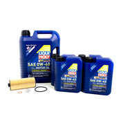 Mercedes Oil Change Kit 0W-40 - Liqui Moly 2781800009.9L.V1