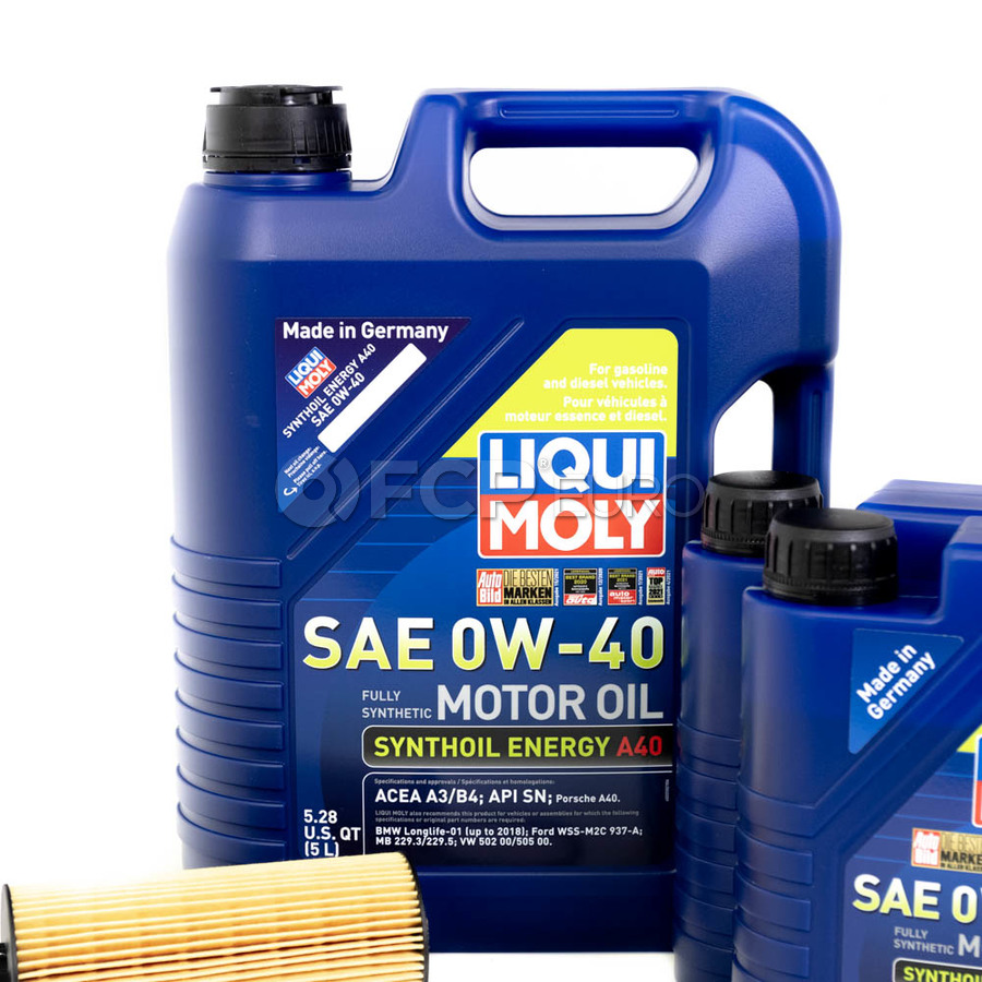 Mercedes Oil Change Kit 0W-40 - Liqui Moly 2781800009.9L.V1 | FCP Euro