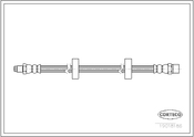 Audi VW Brake Hose - Corteco 171611701L