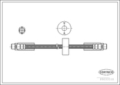 Audi Brake Hose - Corteco 4Z7611707A