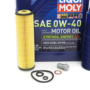 Mercedes Oil Change Kit 0W-40 - Liqui Moly 2711800109.6L