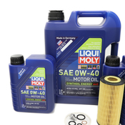 Mercedes Oil Change Kit 0W-40 - Liqui Moly 2751800009.8L