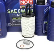 Mercedes Oil Change Kit 0W-40 - Liqui Moly 2761800009.8L
