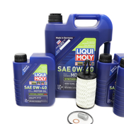 Mercedes Oil Change Kit 0W-40 - Liqui Moly 2761800009.8L
