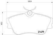 VW Brake Pad Set - Hella 701698151J
