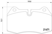BMW Brake Pad Set - Pagid 355018211