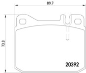 Mercedes Disc Brake Pad Set - Pagid 355017463