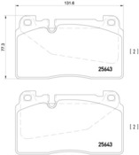 Porsche Disc Brake Pad Set - Pagid 355020251