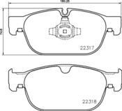 Volvo Disc Brake Pad Set - Pagid 32373125