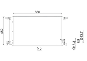 Audi A/C Condenser - Mahle Behr 351011604