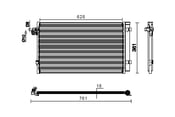 BMW A/C Condenser - Mahle Behr 351009561