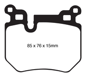 BMW Greenstuff 2000 Street Sport Brake Pad Set - EBC Brakes DP21996