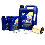 Audi Engine Oil Change Kit - Liqui Moly 021115562AKT11