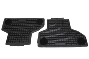  BMW All Weather Floor Mat Set Rear (Black) - Genuine BMW 51472458440