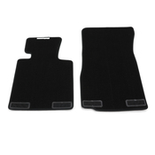 BMW Black Velour Floor Mat Set (E85 E86 Z4) - Genuine BMW 51477030765