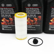 VW Oil Change Kit (0W30) - Genuine VW KIT-00454