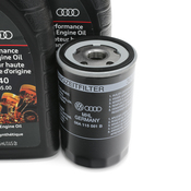 VW Oil Change Kit (5W40) - Genuine VW KIT-00424