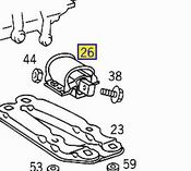 Mercedes Manual Transmission Mount  - Vaico 2102400318