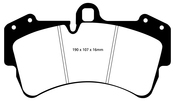 VW Brake Pad Set - EBC 7L0698151R
