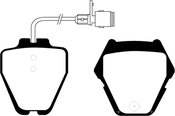 Audi Brake Pad Set - EBC DP21328