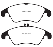 Mercedes Brake Pad Set - EBC DP21991