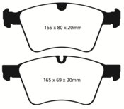 Mercedes Brake Pad Set - EBC DP61860